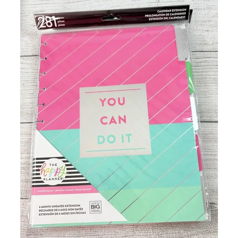 Happy Planner “BOLD & BOTANICAL” BIG DASHBOARD Layout 12 Mo UNDATED Bundle